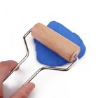 Smooth Mud Roller Stainless Iron Handle Clay Tools Durable Round Wooden Roll