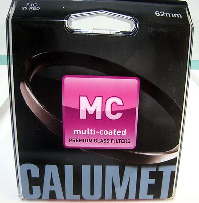 New Calumet 62mm 25 Red Multi-Coated Glass Filter # SF62125 - Image 1 of 3