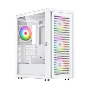 Silentware Air 100 White Midi Tower PC-Gehäuse 4x 120mm A-RGB Lüfter ATX Weiß - Bild 1 von 8