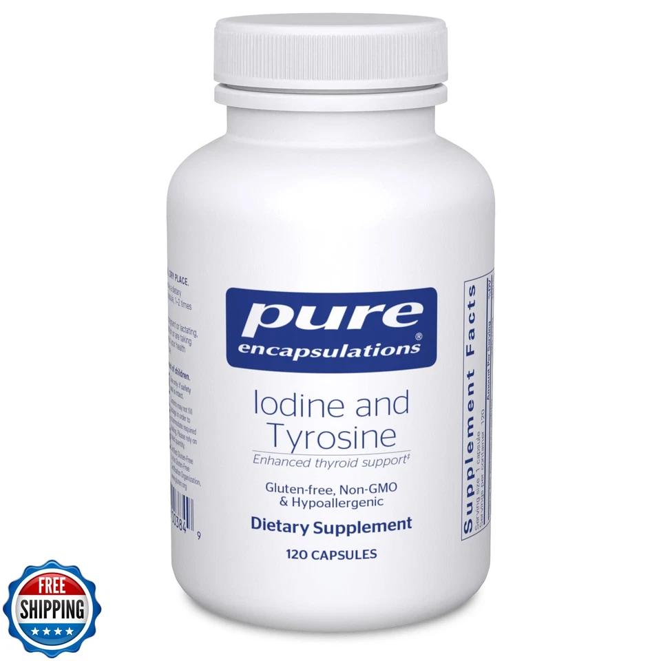 Pure Encapsulations йод и тирозин | гипоаллергенная добавка для Enhan - Изображение 1 из 4