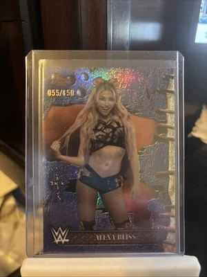 2025 Topps Chrome WWE X Cactus Jack - Alexa Bliss #33 Blue REFRACTOR - Image 1 of 2