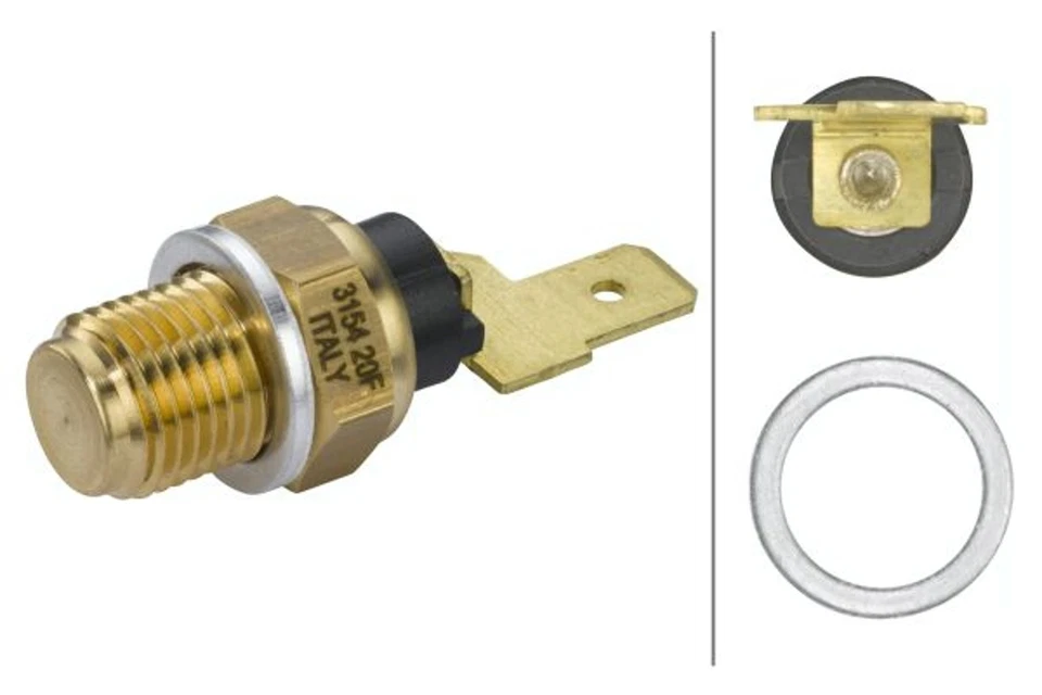 HELLA Sensor Öltemperatur 6PT 009 107-691 für VW SEAT SKODA FORD GOLF IBIZA 1H2 - Bild 1 von 4