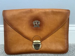 Pratesi Firenze Cognac Braun Made in Italy Leder Umhängetasche/Tasche/Geldbörse (lesen) - Bild 1 von 20