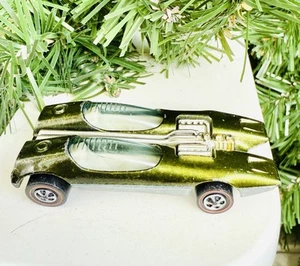Hot Wheels Redline 1968 Splittin Image US Olive Complete Original White Interior - Picture 1 of 11