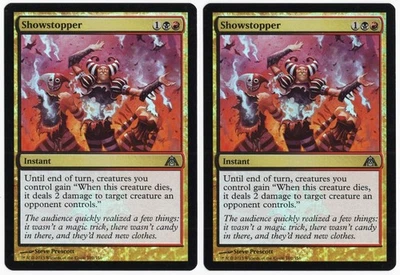 Showstopper x2 2x 2013 Dragon's Maze FOIL Multi-Color Uncommon Instant MTG NM A1 - Image 1 of 2