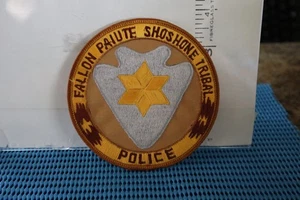 tribal indian police patch FALLON PAIUTE SHOSHONE TRIBAL  POLICE NEVADA  ROUND - Picture 1 of 1