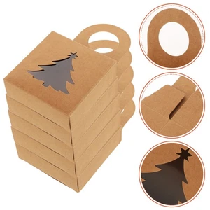 25 Stück Weinflaschen-Hänge-Geschenkbox, Papier-Snackbox mit Fenster, - Bild 1 von 12