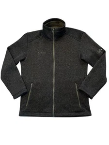 Mammut Chamuera Mid layer Full Zip Jacket Brown Green Trim Men’s Large EUC - Picture 1 of 5