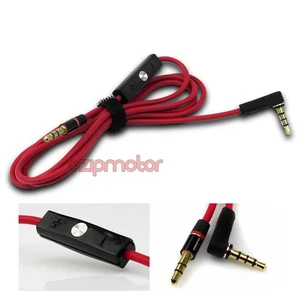 4FT 3.5MM AUX REPLACEMENT CABLE RED W/CONTROL TALK LG OPTIMUS G2 BLACKBERRY Z10 - Picture 1 of 1