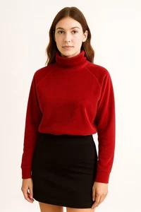 Adidas Velour Mock-Neck Pullover – Women’s Medium (M) - Picture 1 of 11