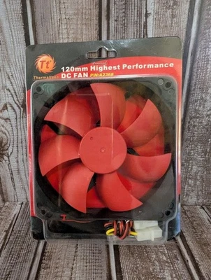 Ventilador Thermaltake A2368 120 mm más alto rendimiento rojo DC Case Molex 4 pines Foto 1 de 2