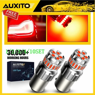 Auxito 1156 7506 LED Bombilla de Retroceso Rojo Súper Brillante Canbus 1~10 Juego Foto 1 de 4
