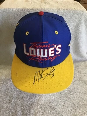 Gorra/sombrero de béisbol autografiado 1999 Mike Skinner #31 Lowe’s Racing Racing Foto 1 de 4