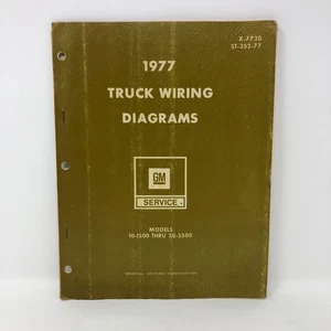 1977 GM Truck Wiring Diagrams 10-1500 to 30-3500 Models X-7730 OEM - Picture 1 of 7