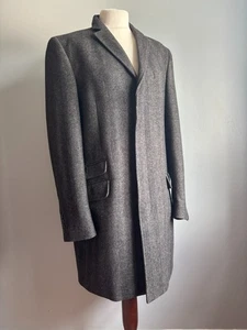 RJR wool coat long jacket covert 42 40 tweed designers debenhams JOHN ROCHA - Picture 1 of 24
