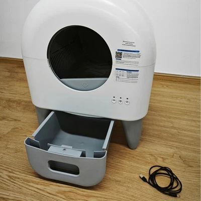 Self-Cleaning Cat Toilet 95L Large Auto w/Washable Tray & 2 Garbage Roll Bags - Image 1 of 4