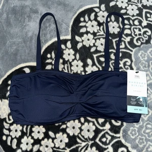 M&S Bandeau Bikini Top, Size 16 Navy Blue - Picture 1 of 4