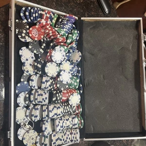 Juego de fichas de póker de casino vintage raro - Imagen 1 de 3