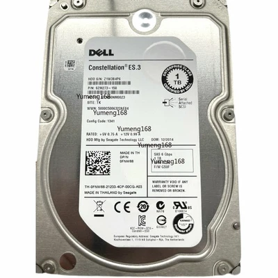 DELL FNW88 ST1000NM0023 Constellation 1TB 7.2K RPM 3.5" SAS Hard Drive - Image 1 of 3