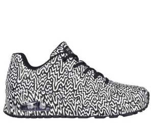 Skechers Jen Stark Uno Infinite Drip Black/White UK Trainers Sneaker Gym Schuhe - Bild 1 von 10