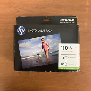 Genuine HP 110 Photo Value Pack Tri Color Cartridge Exp 2011 Photo Value Pack - Picture 1 of 6