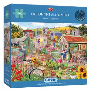 Gibsons Leben auf dem Schrebergarten 1000 Teile Puzzle Familienpuzzle - Bild 1 von 8
