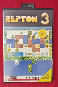 Repton 3 für BBC Acorn B, b+ & Master Series 5,25" Disc, von: Acornsoft - Bild 1 von 3