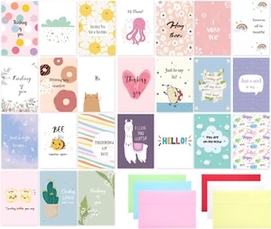 Confezione 24 Carte Pensando a Te Assortimento Con Buste Autoadesive, Scatola 4"X6" - Foto 1 di 12