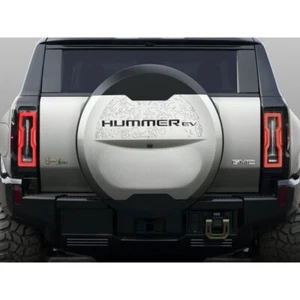 2024-2026 Hummer EV SUV Spare Tire Cover Lettering 19435832 Carbon Fiber & Black - Picture 1 of 2