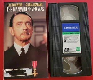 THE MAN WHO NEVER WAS VHS VIDEO MOVIE, CLIFTON WEBB, GLORIA GRAHAME, FOX VIDEO - Foto 1 di 2