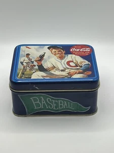 Vintage Coca Cola Brand Coca Cola Baseball Collectible Tin (1995) - Picture 1 of 8