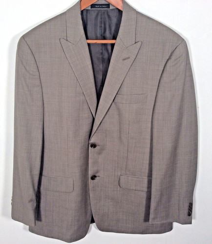 MICHAEL KORS Blazer Uomo 40 CORTO 100% LANA Cappotto Sportivo Giacca CLASSICO Macy's Tan