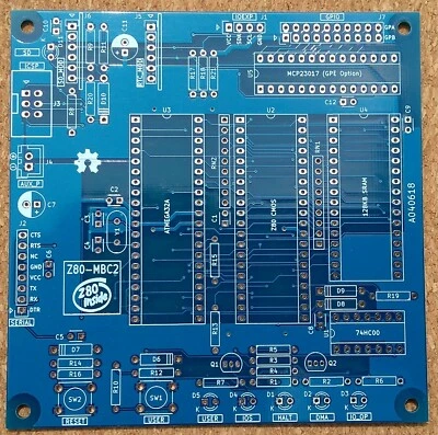 Scheda PCB Z80-MBC2 SBC