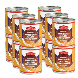 Prodotto a base di latte condensato zuccherato Dovgan caramello, 397 g, confezione da 12 - Foto 1 di 1