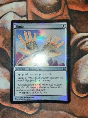 FOIL Shuko Betrayers of Kamigawa BOK MTG Magic the Gathering 1st Edition - Image 1 of 2