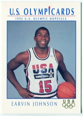 1992 Impel U.S. Olympicards #11 Magic Johnson Team USA / Los Angeles Lakers - Image 1 of 2