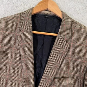 Neu ohne Etikett J. Crew Moon Cloth Ludlow Blazer Jacke Herren 44R braun Hahnentritt kariert - Bild 1 von 12