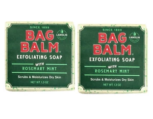 Bag Balm Exfoliating Soap with Rosemary Mint, 1.3 Ounce - Pack of 2 - Picture 1 of 4