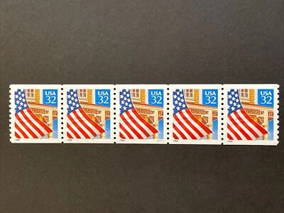 US PNC5 32c Flag Over Porch Stamp Sc# 2914 Plate S11111 MNH - Image 1 of 2