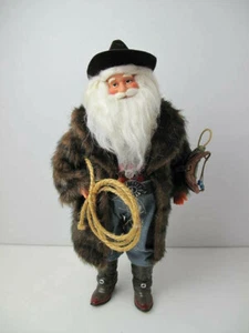 North Pole Trading Co. 20" Cowboy Weihnachtsmann Figur mit Cowboystiefeln - Bild 1 von 9