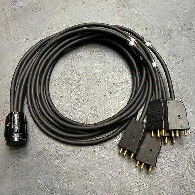 Socapex Power Break-in Cable 19 Pin Female To 6 Stagepin Male 6 ft Breakin New - Image 1 of 4