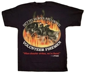 THREE STOOGES Firefighter VINTAGE T SHIRT XXL (2XL) VINTAGE NEW W/ TAGS - Picture 1 of 1