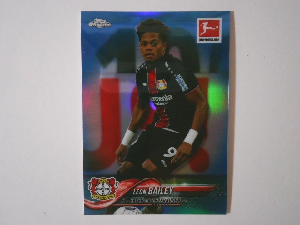 2018-19 Topps Chrome Bundesliga Blue Refractor /199 #38 Leon Bailey RC - Image 1 of 1