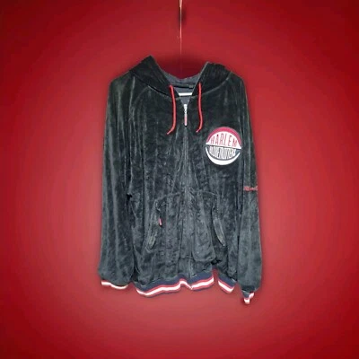 Chaqueta De Colección Harlem Globetrotters Platino FUBU Terciopelo Negro Para Hombre’s XL Foto 1 de 4