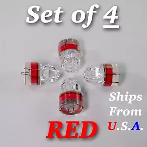 SET OF 4 DIAMOND LED fishing lights, RED, deep drop, swordfish, FREE SHIP, USA - Picture 1 of 6