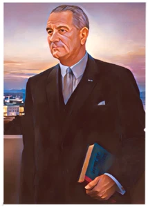 LYNDON B JOHNSON * Custom ACEO * Novelty * PRESIDENT * Art Card * ATC - Picture 1 of 2