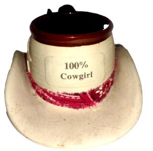 Vintage Muddy Waters 100% Cowgirl Pottery Hat Coffee Mug 12 FL OZ - Picture 1 of 10