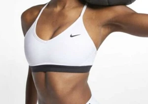 Nike Indy Light Support Padded Sports Bra Women's S / M / XL White - Picture 1 of 4