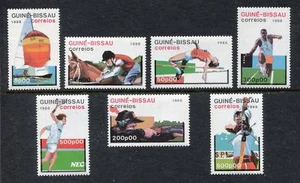 Guinea Bissau 1988 MNH Seoul Olympics Set of 7 - Picture 1 of 1