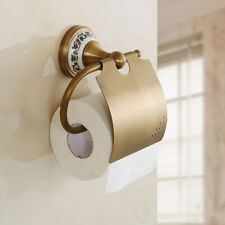 Retro Antique Brass Wall Mounted Bathroom Toilet Paper Roll Holder 2ba412